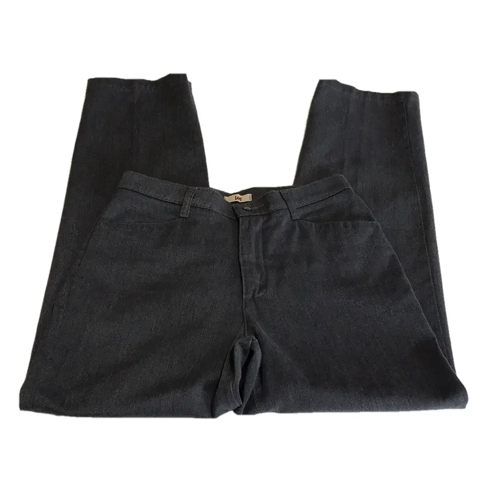 LEE—Women’s Charcoal Gray Heavy Cotton Blend Trousers—8 M
